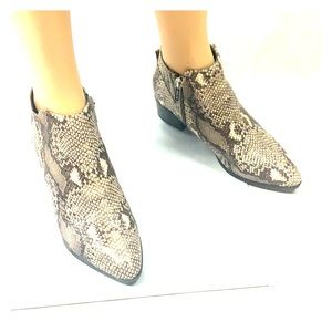 UNISA Faux Snakeskin Ankle Boots